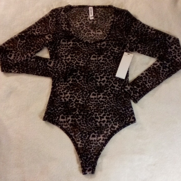 STEVE MADDEN BODYSUIT WOMENS MEDIUM SHEER - Picture 1 of 11
